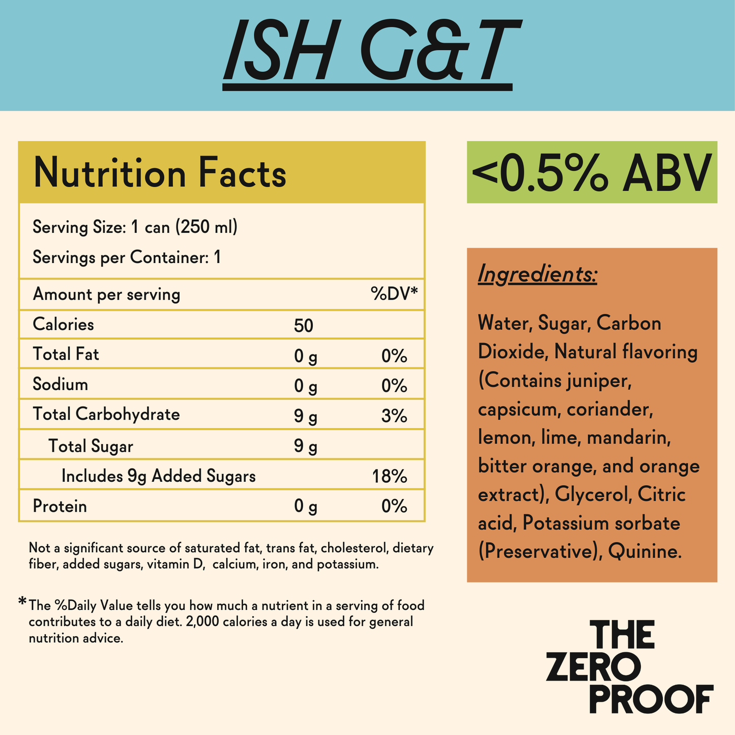 ISH G&T (4 pack, 250mL cans)