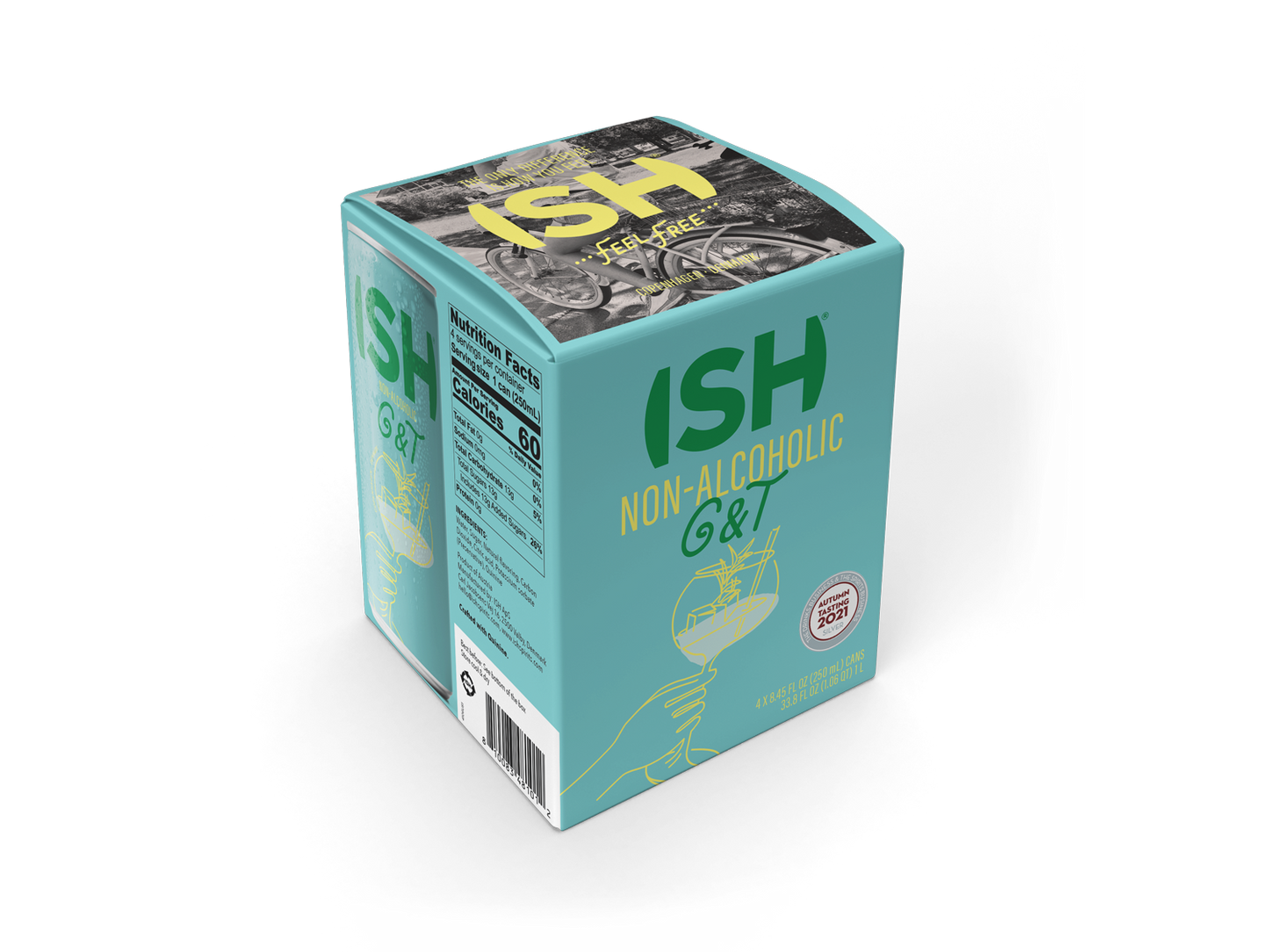 ISH G&T (4 pack, 250mL cans)