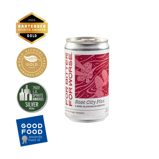 For Bitter for Worse Rose City Fizz Canned Cocktail (1 can, 6.3 fl oz)