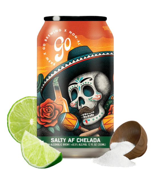 Salty Lime AF Chelada (6 pack, 12oz cans)