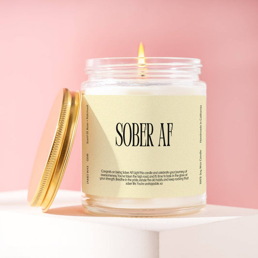 Sober AF Candle